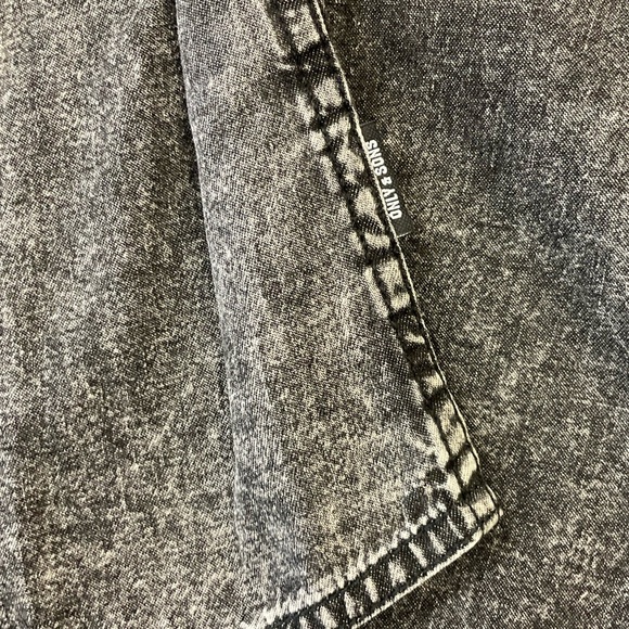 ONLY & SONS Men's Medium Soft Faded Black Denim 100% Cotton Shirt Slim Fit - Picture 9 of 11